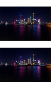 陆家嘴夜景图片