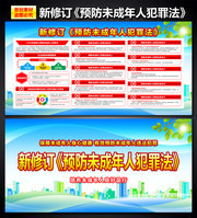 新修订预防未成年人犯罪法展板