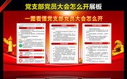一图看懂党支部党员大会怎么开图片