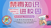 禁毒知识进校园展板