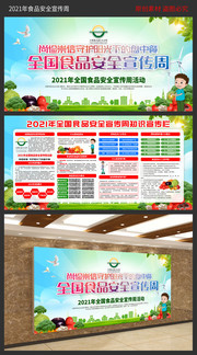 2021年食品安全宣传周主题宣传栏
