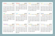 2022年虎年日历表模板下载
