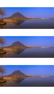 宽幅济南华山湖风光