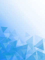 蓝色低多边形抽象海报背景矢量图片