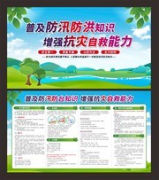 防洪防汛知识两件套展板