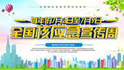 全国核应急宣传周主题活动海报素材