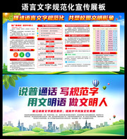 语言文字规范化宣传栏