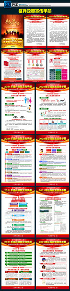 2021年征兵政策宣传手册图片