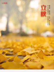 立秋秋季海报图片