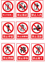 禁止靠近标识牌
