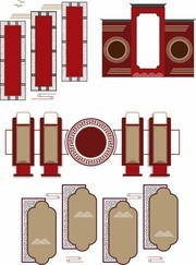 古典廉政文化墙边框
