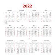 简约2022虎年日历设计