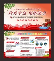 珍爱生命预防溺水宣传展板下载
