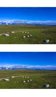 鱼子西星空营地景色素材图片