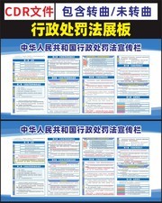 行政处罚法宣传栏设计