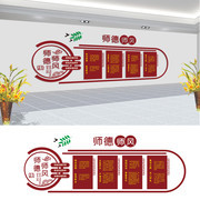 学校师德师风建设文化墙