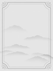水墨山水海报背景素材
