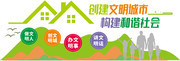 创建文明城市文化墙展板