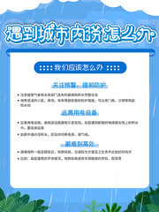 遇到城市内涝宣传图片下载