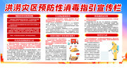 洪涝灾区预防性消毒指引宣传栏