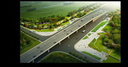 高速公路景观效果图图片