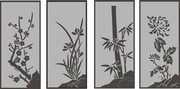 梅兰竹菊装饰图片素材