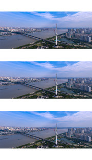 宽幅武汉长江大桥全景大图高清摄影