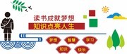 学校读书文化墙展板