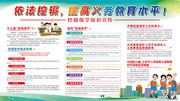 控辍保学提高义务教育宣传栏图片