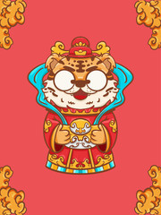 国潮老虎图片
