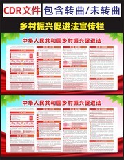 一图读懂乡村振兴促进法宣传栏