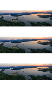 南湾湖风光宽幅风景图