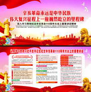 纪念辛亥革命110周年大会讲话板报