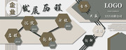 企业发展历程背景墙