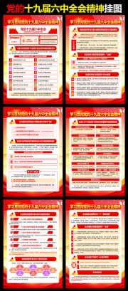 十九届六中全会精神挂图模板