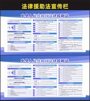 一图读懂法律援助法宣传栏