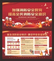 消防安全展板图片设计素材