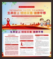 世界艾滋病日公益展板
