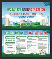 校园疫情防控指南展板