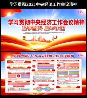 学习贯彻中央经济工作会议精神宣传栏