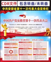 一图读懂安徽省第十一次党代会报告展板