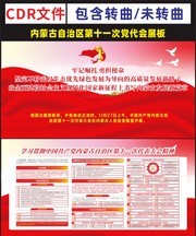 内蒙古自治区第十一次党代会宣传展板