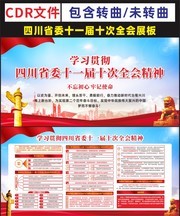 四川省委十一届十次全会宣传展板