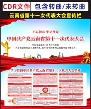 一图读懂中共云南省第十一次代表大会宣传栏