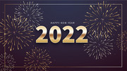 2022烟花绽放虎年展板