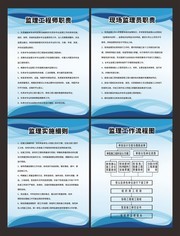 监理工程师职责制度挂图下载