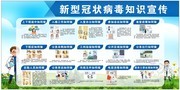 新冠防疫知识宣传展板图片