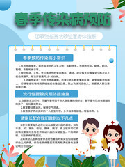 春季传染病预防海报