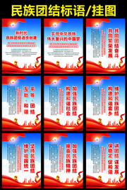 民族团结标语挂图