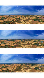 宽幅田园田野景色素材图片
